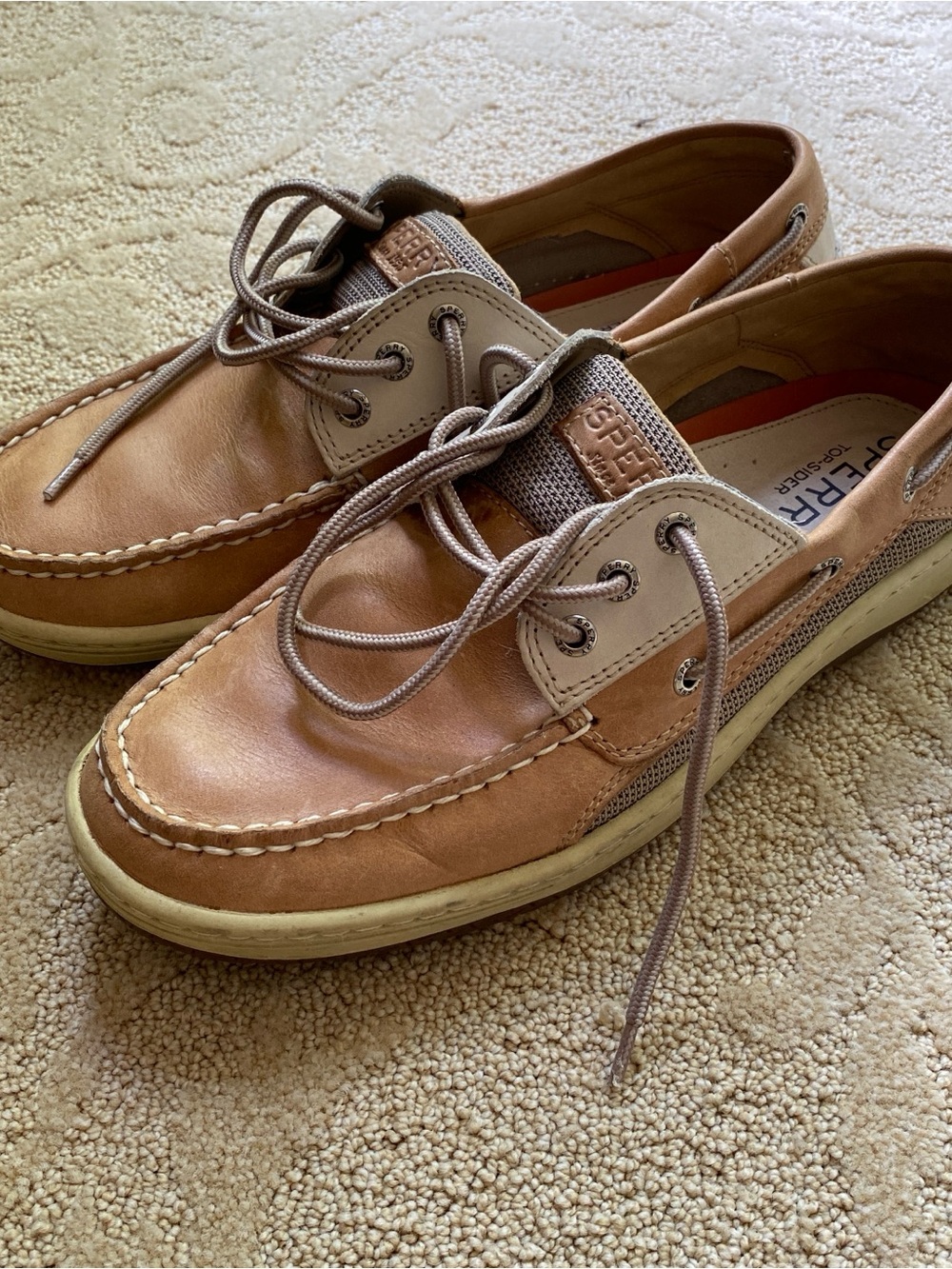 Sperry Men's Billfish 3-Eye Boat Shoes Tan/Beige Size 10 US 0799023 Top-sider